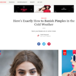 TeenVogue.com December 2015 “How to Banish Pimples in Cold Weather”