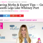 HollywoodLife.com May 2016 “Shaving Myths & Expert Tips”