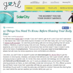 Gurl.com May 2016 “Things you need to know about shaving your body hair”