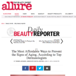 Allure.com June 2016 “The Most Affordable Ways to Prevent the Signs of Aging”
