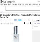 theFashionSpot.com November 2015 “21 Drugstore Skin Care Products Dermatologists Swear By”
