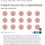 Elle.com December 2016 “6 Quick Fixes for Dry, Cracked Hands”