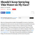 theatlantic.com February 2017 “Should I Keep Spraying this Water on my Face”