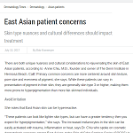 Dermatology Times July 2017 “East Asian Patient Concerns